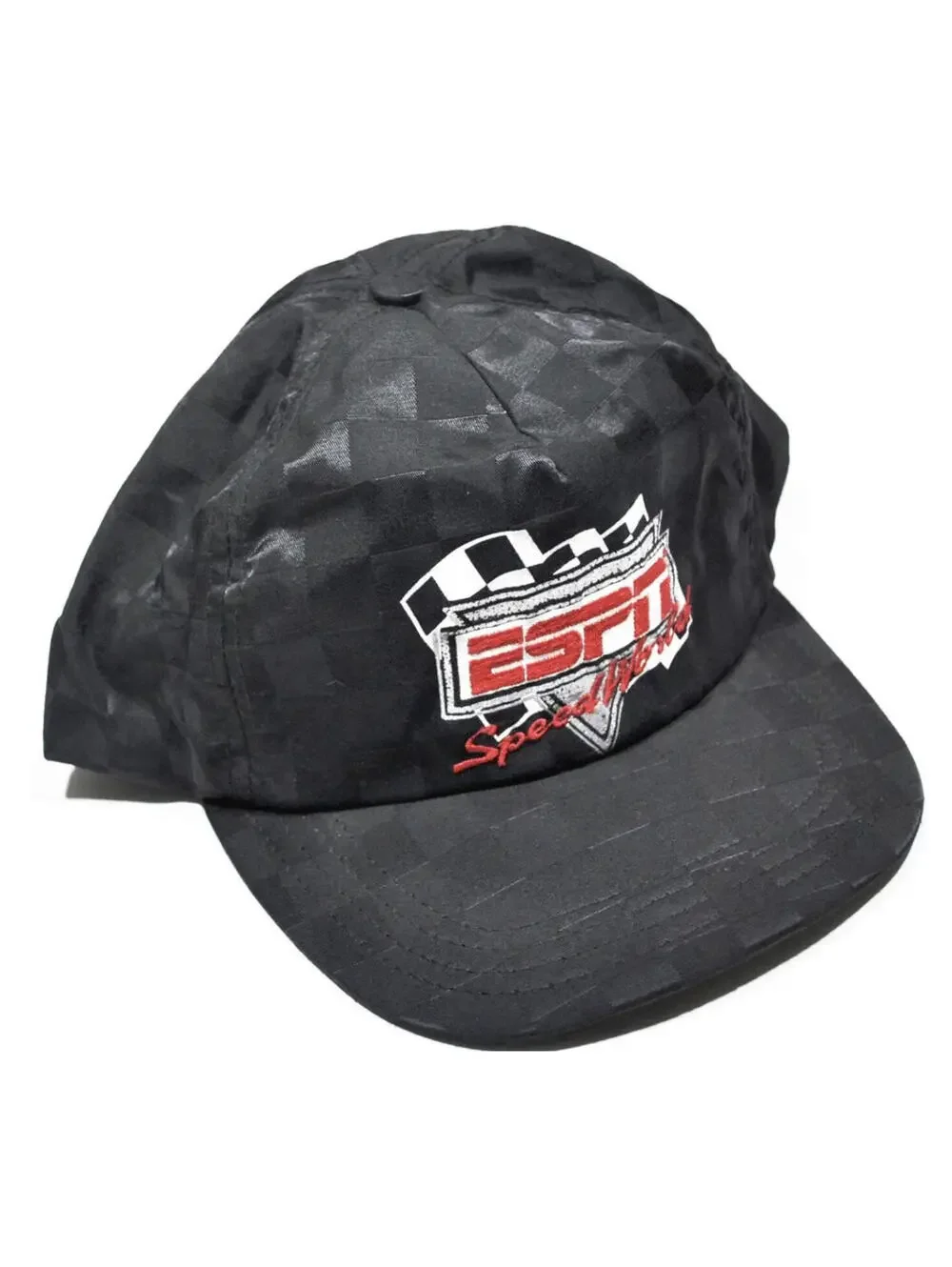 Vintage ESPN Speed World Racing Nascar 90s Black Snapback